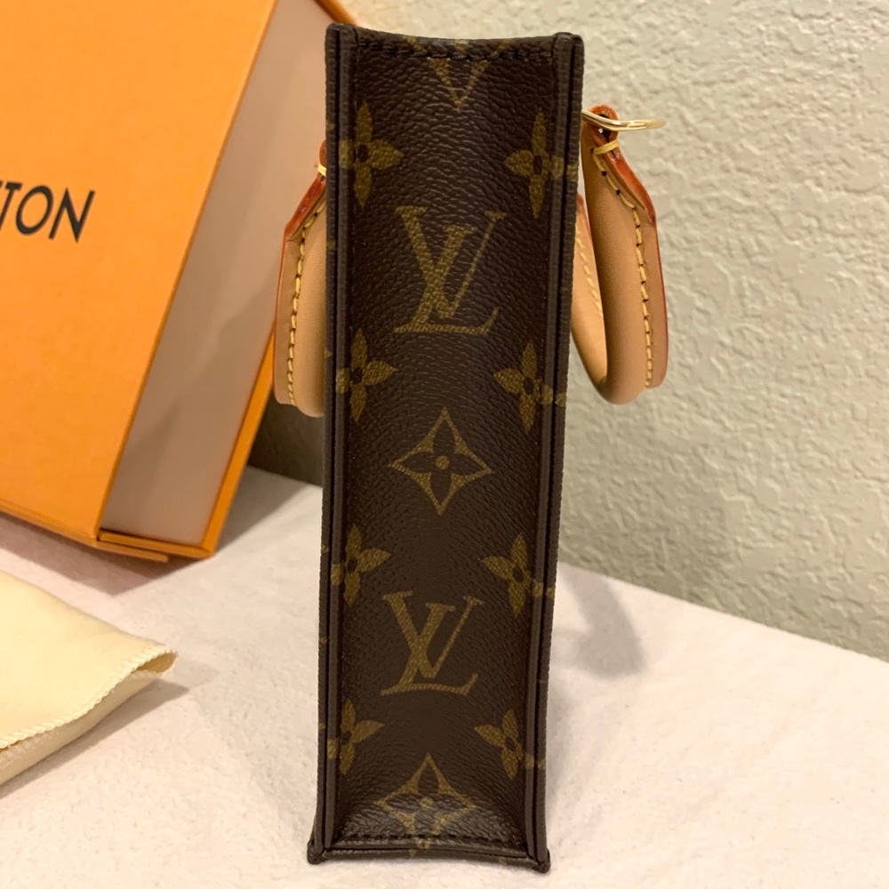 Louis Vuitton Petit Sac Plat Monogram Tote - Picture 3 of 12